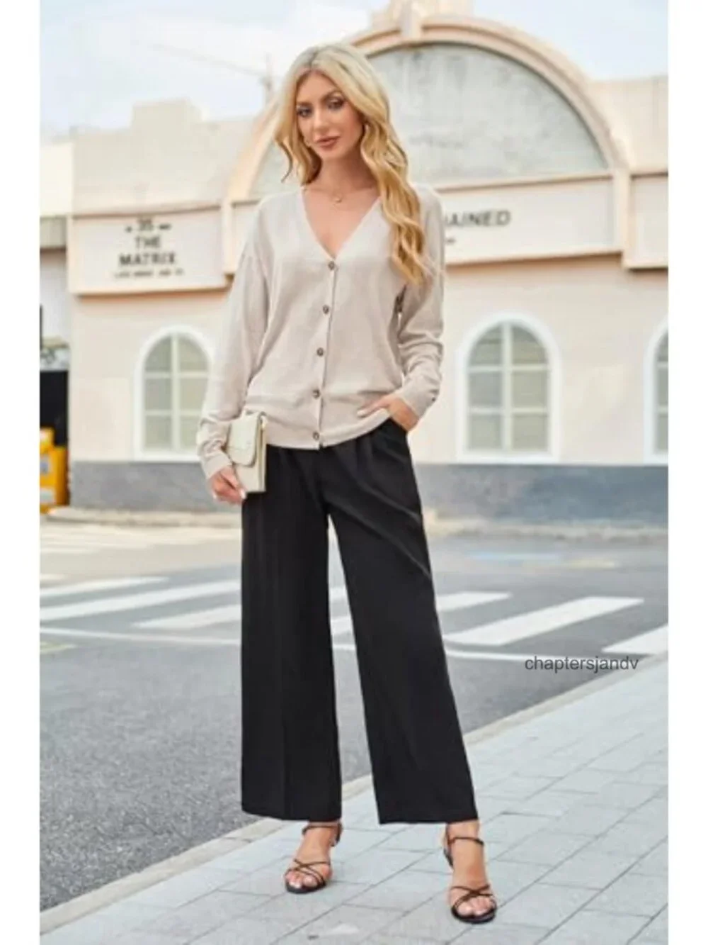 Wool Blend Oversized Lightweight Cardigan Sweater Business Casual